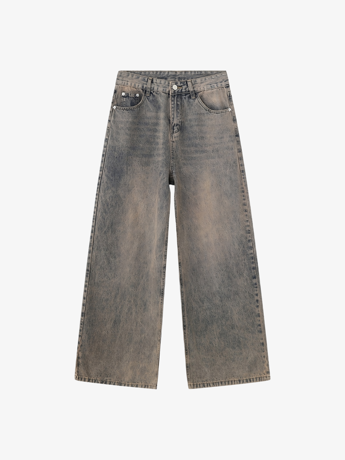 KG Desert Wash Wide Jeans - KAEDE GARDENS