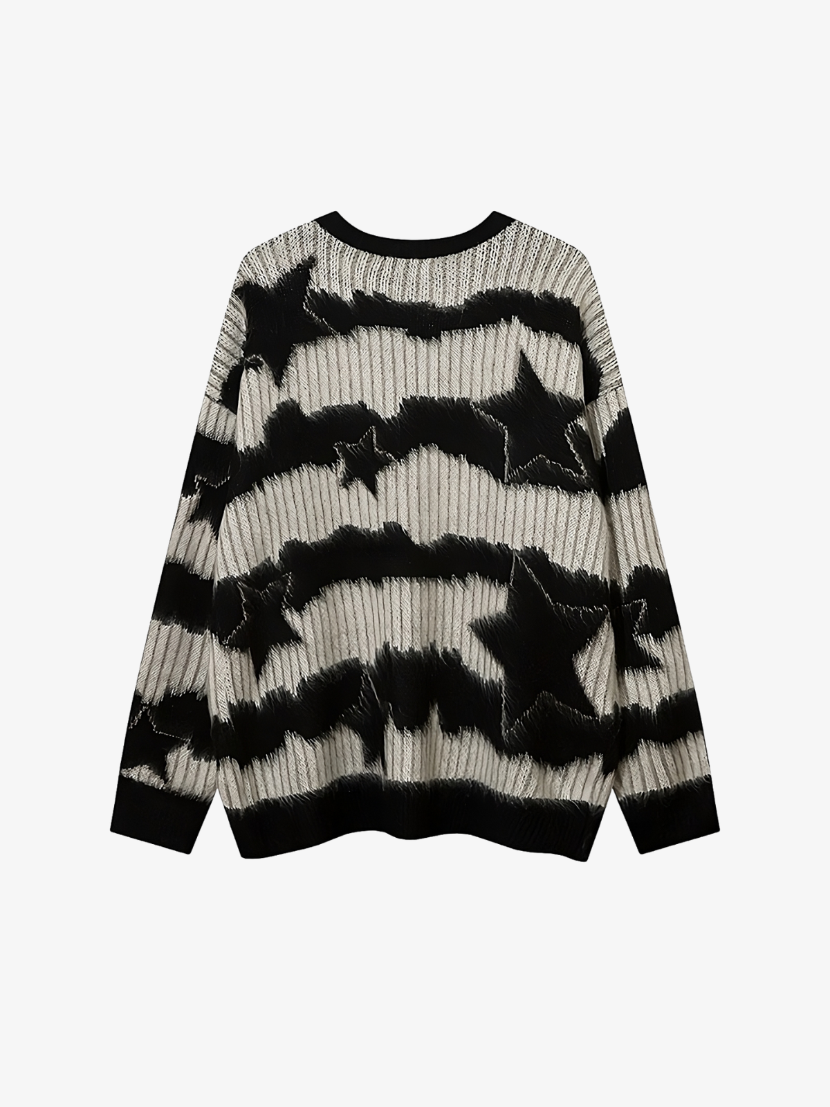 KG Creative Striped Star Sweater - KAEDE GARDENS
