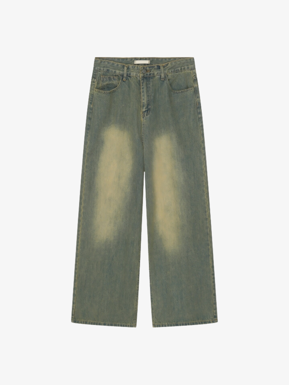 KG Brown Washed Loose Jeans