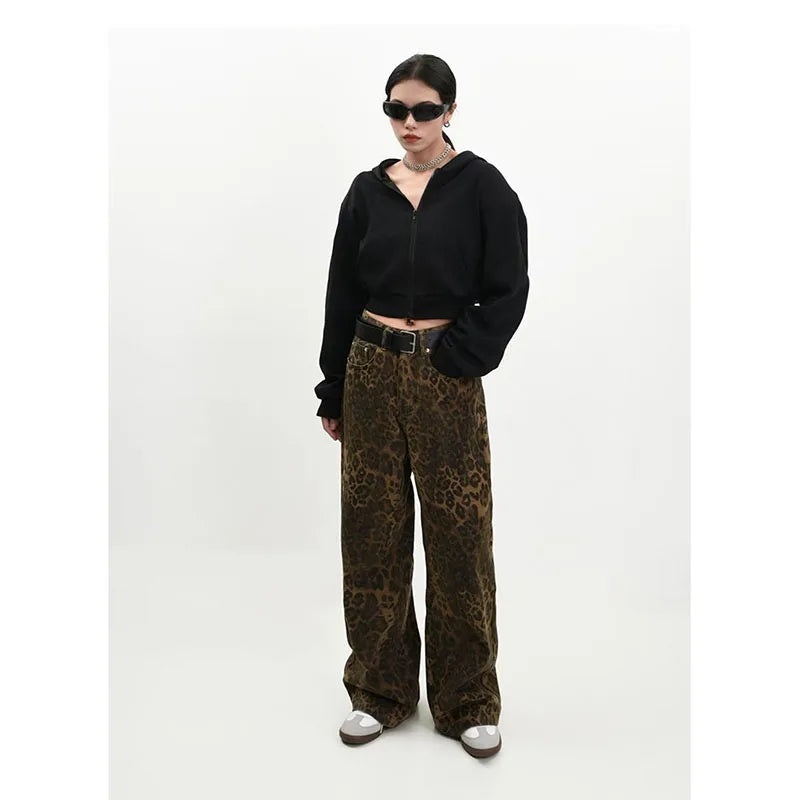 KG Leopard Print Pants - KAEDE GARDENS