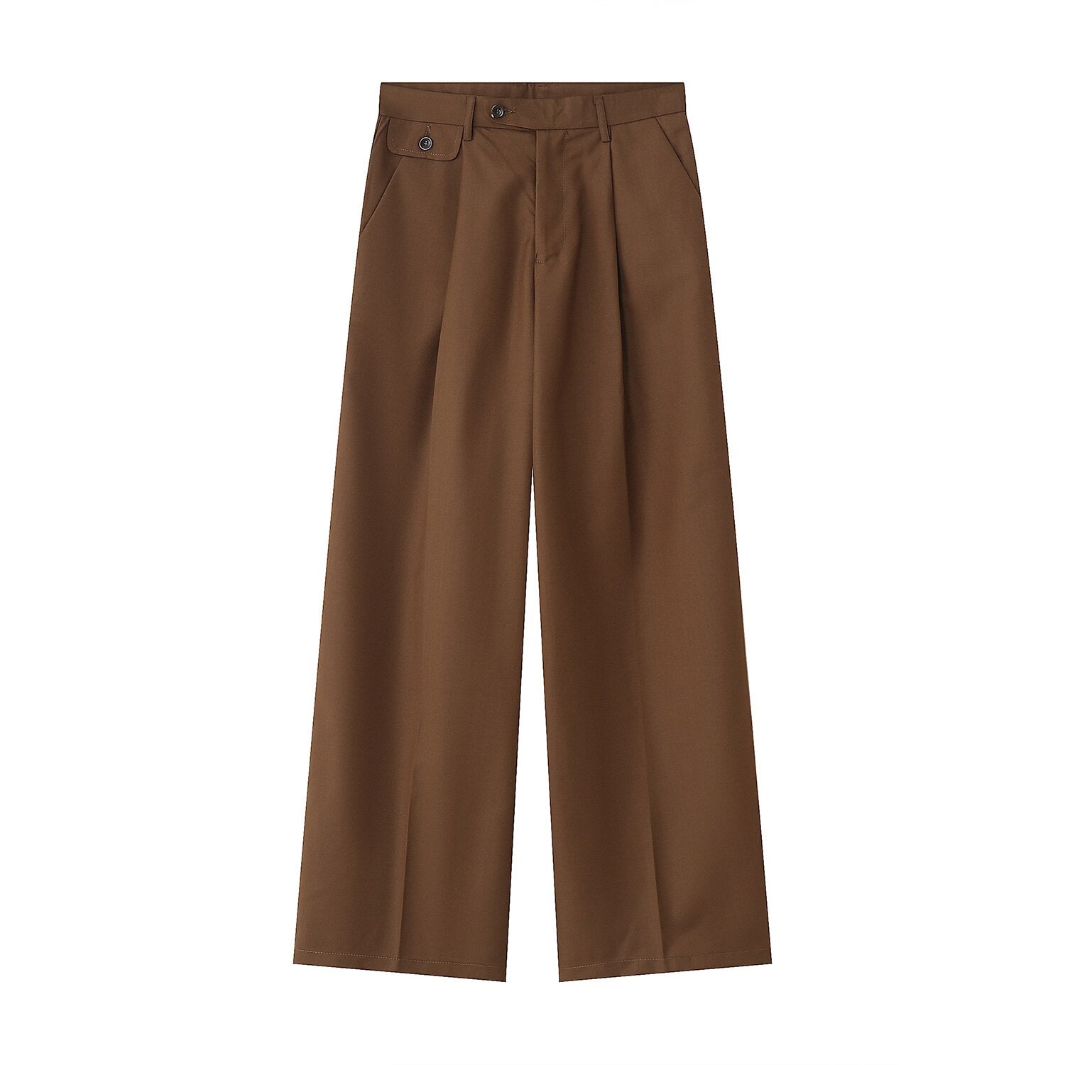 IEFB Men's Wear Spring New Casual Pants Loose Straight Korean Fashion Simple 2023 Solid Color Solid Color Male Trousers 9A6959 - KAEDE GARDENS