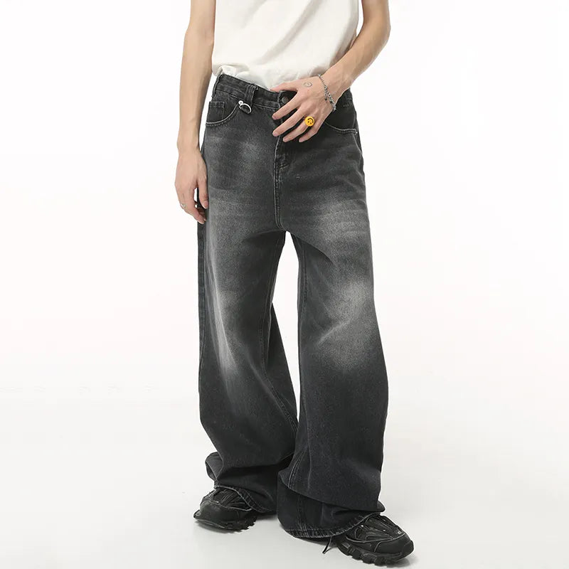 Kaede Gardens Vintage Men's Baggy Denim Trousers - KAEDE GARDENS