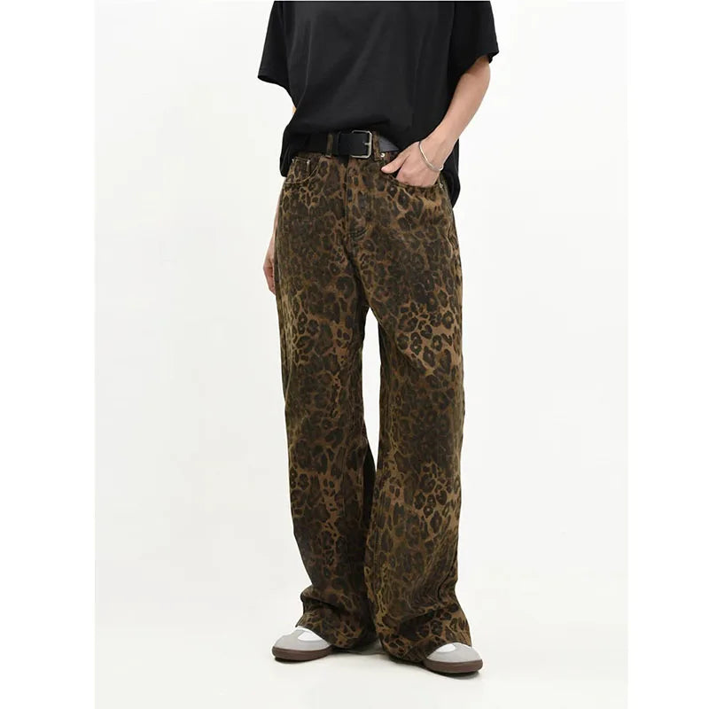 KG Leopard Print Pants - KAEDE GARDENS