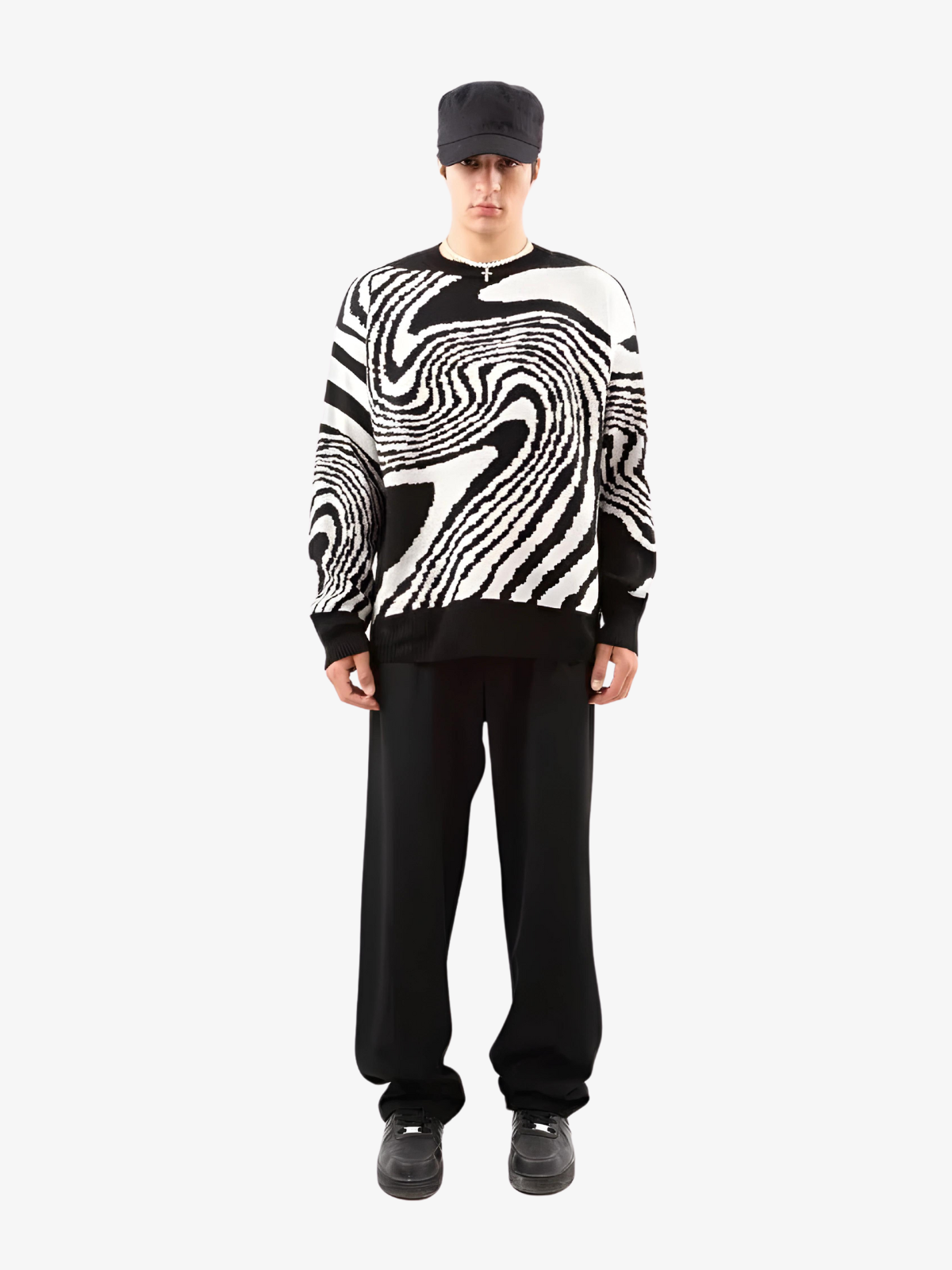 KG Basic Swirl Sweater - KAEDE GARDENS