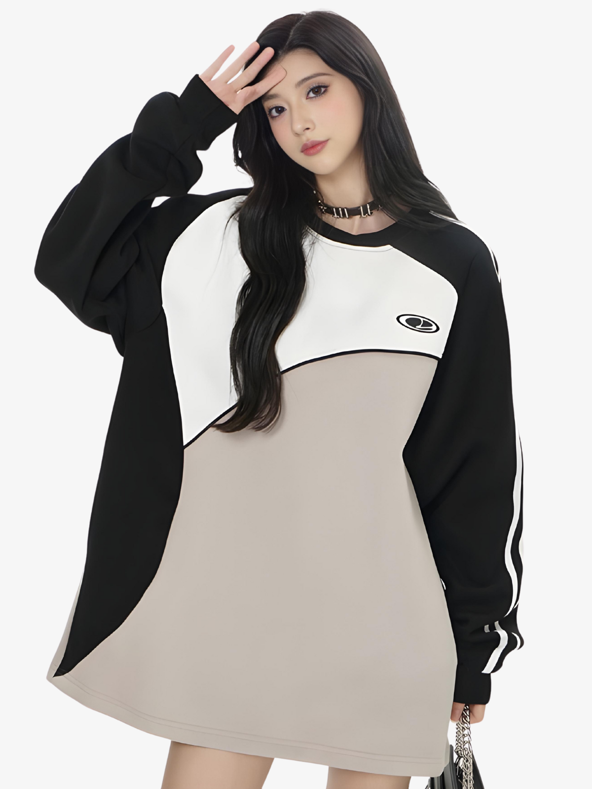 KG Color Block Sweater - KAEDE GARDENS