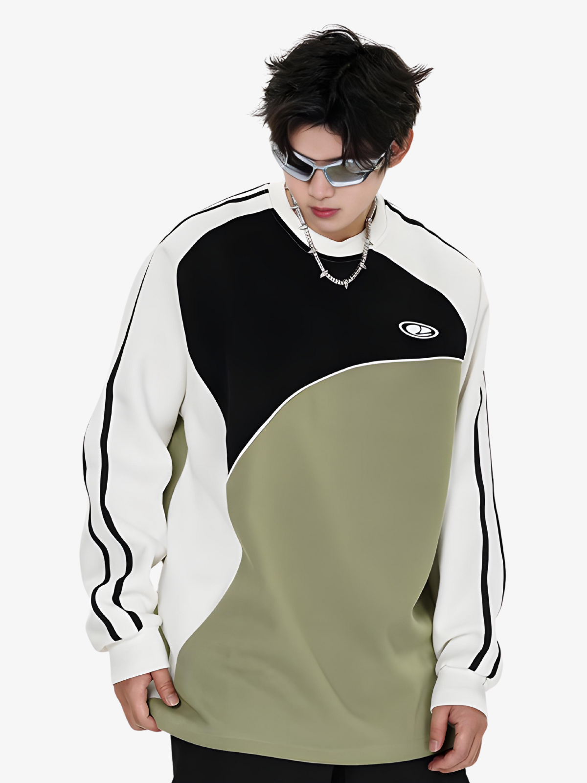 KG Color Block Sweater - KAEDE GARDENS