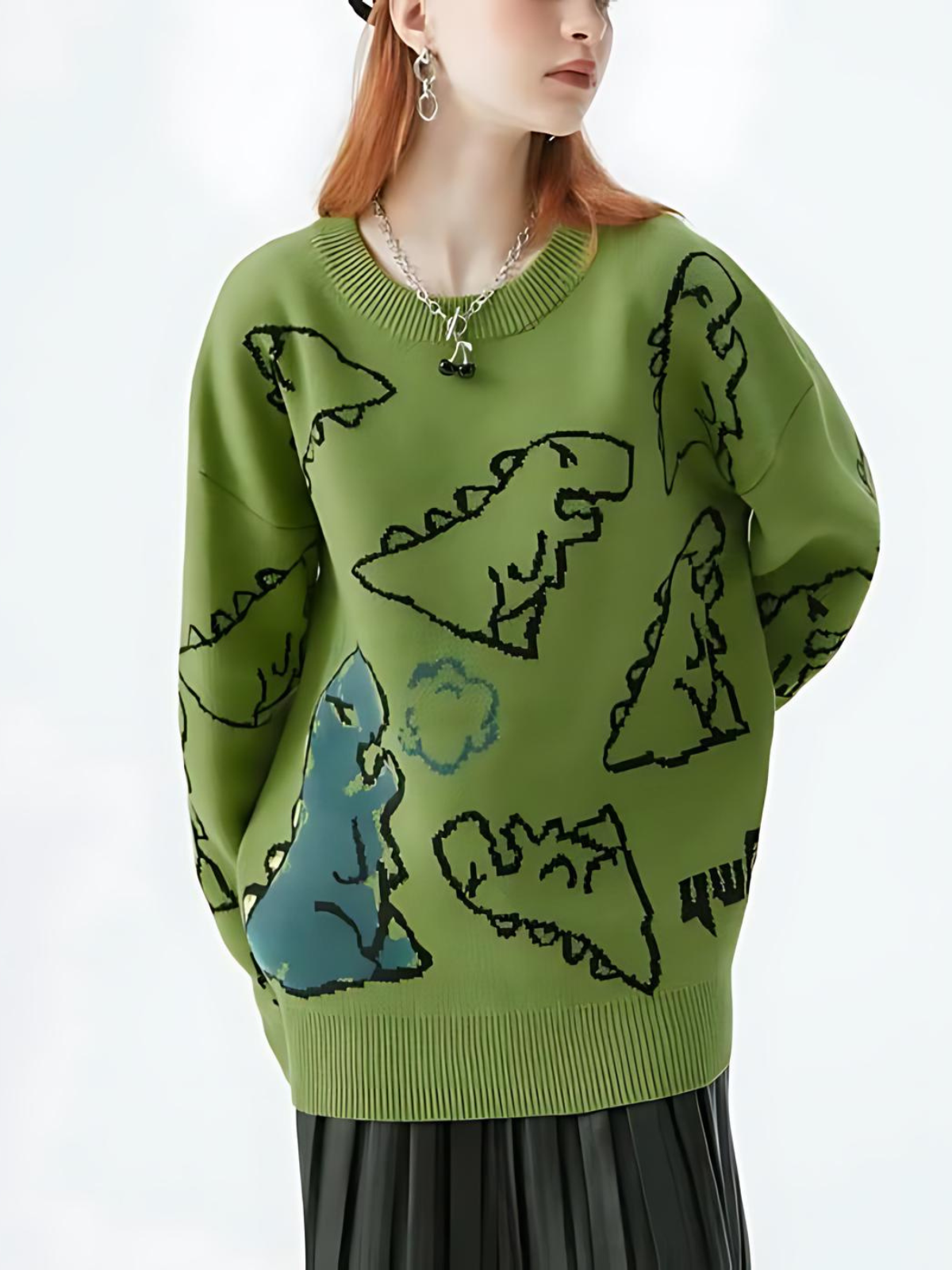 KG Dinosaur Sweater - KAEDE GARDENS