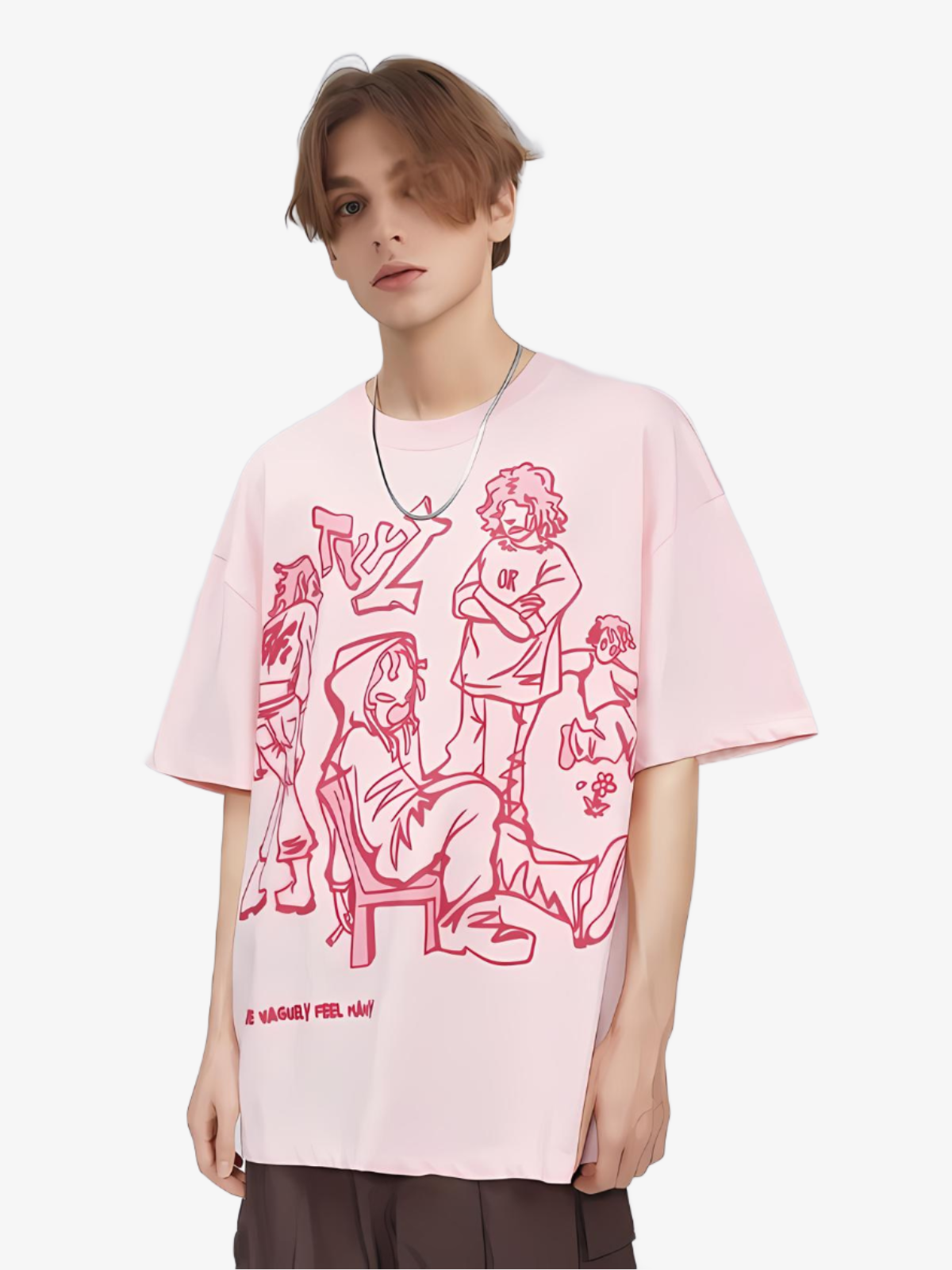 KG Cartoon Graphic T-Shirt - KAEDE GARDENS