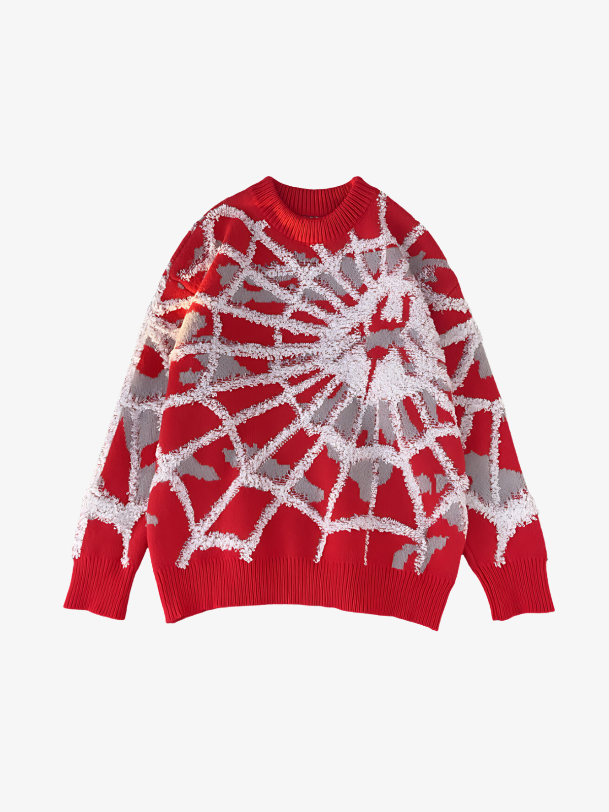 KG Spider-Web Knitted Sweater - KAEDE GARDENS