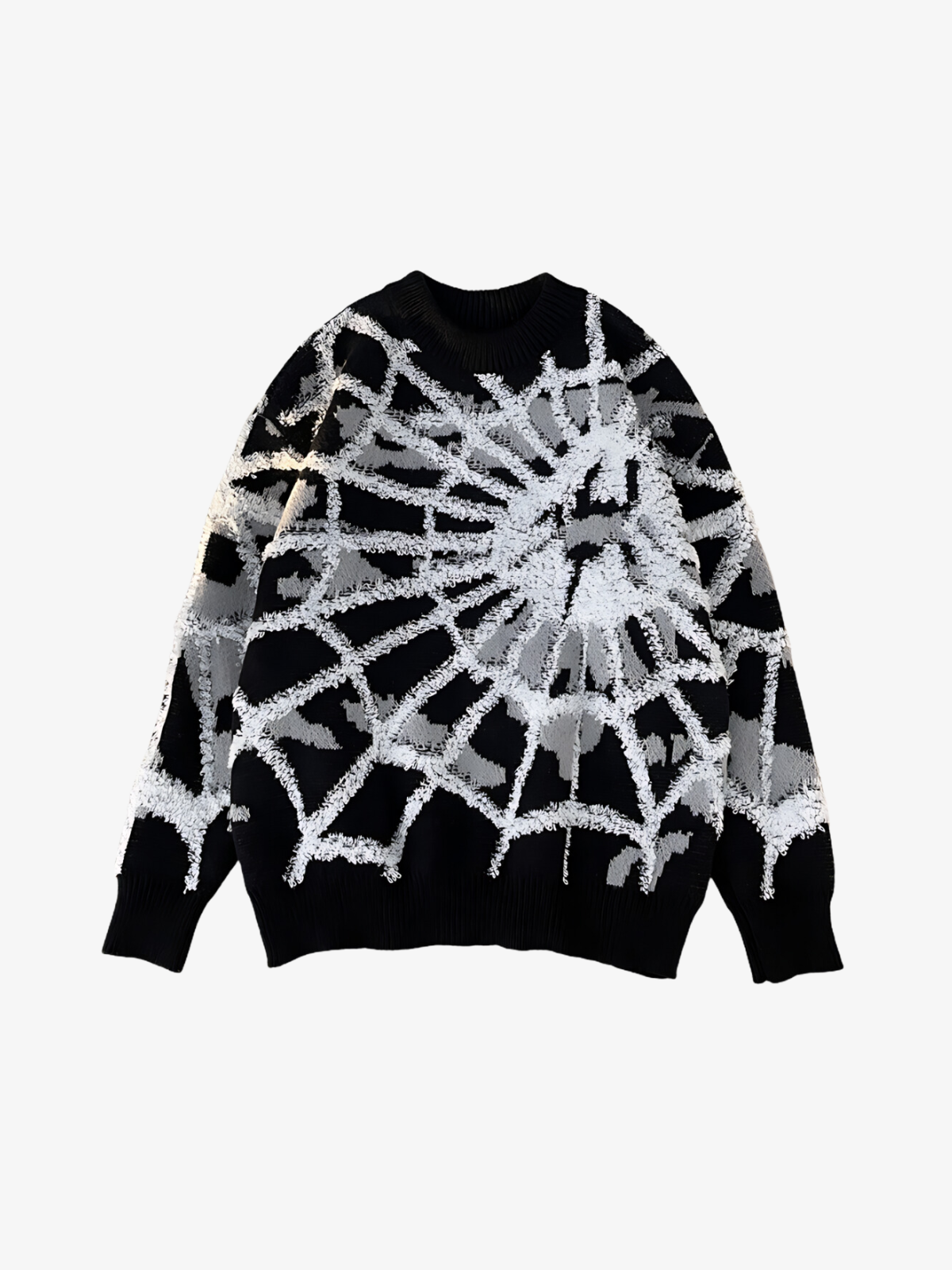 KG Spider-Web Knitted Sweater - KAEDE GARDENS