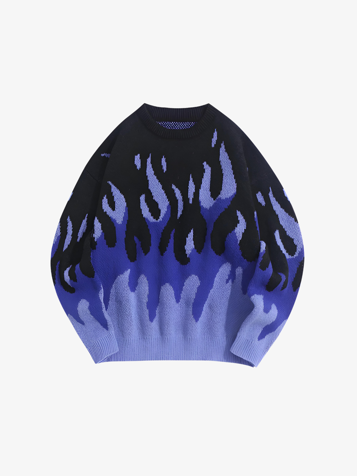 KG Flame Knitted Sweater - KAEDE GARDENS