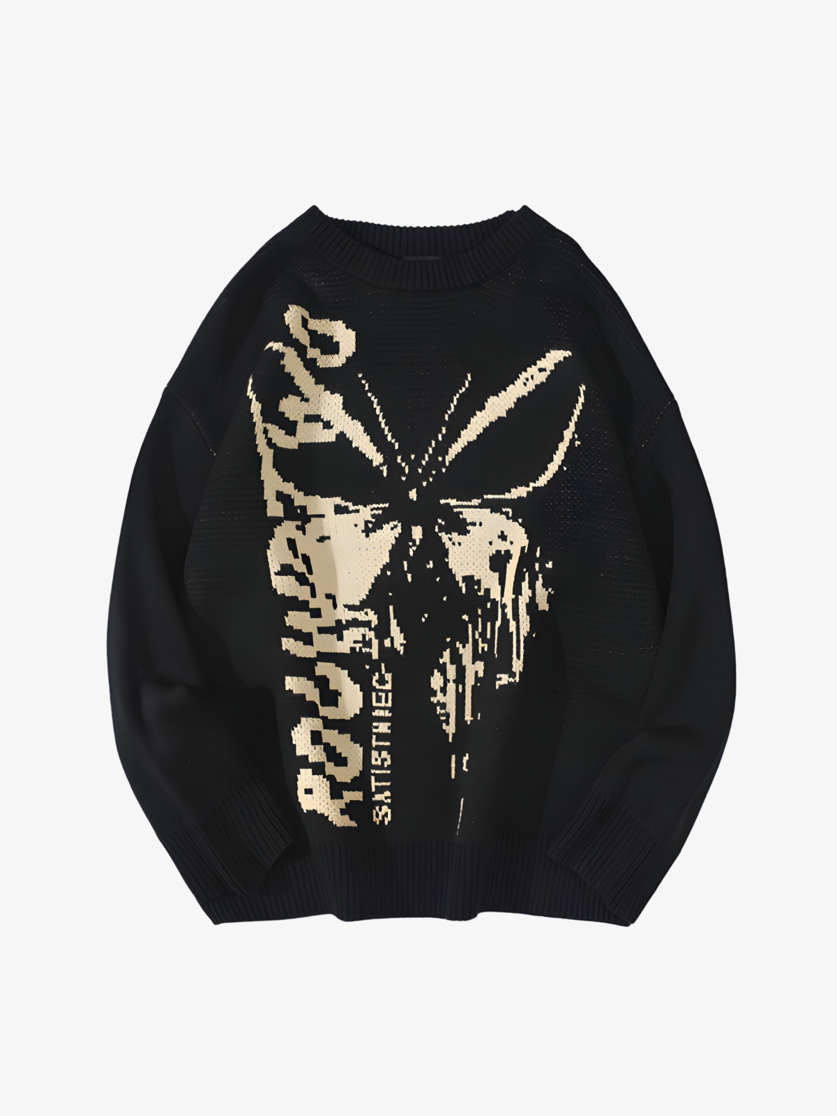 KG Butterfly Patterned Sweater - KAEDE GARDENS