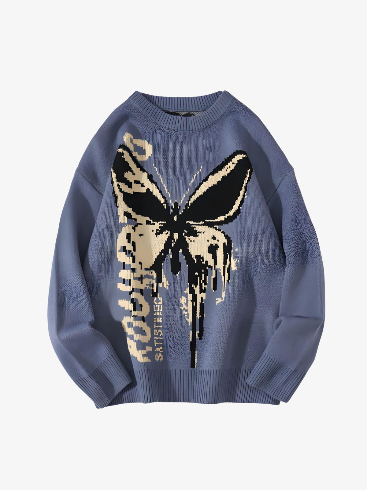 KG Butterfly Patterned Sweater - KAEDE GARDENS