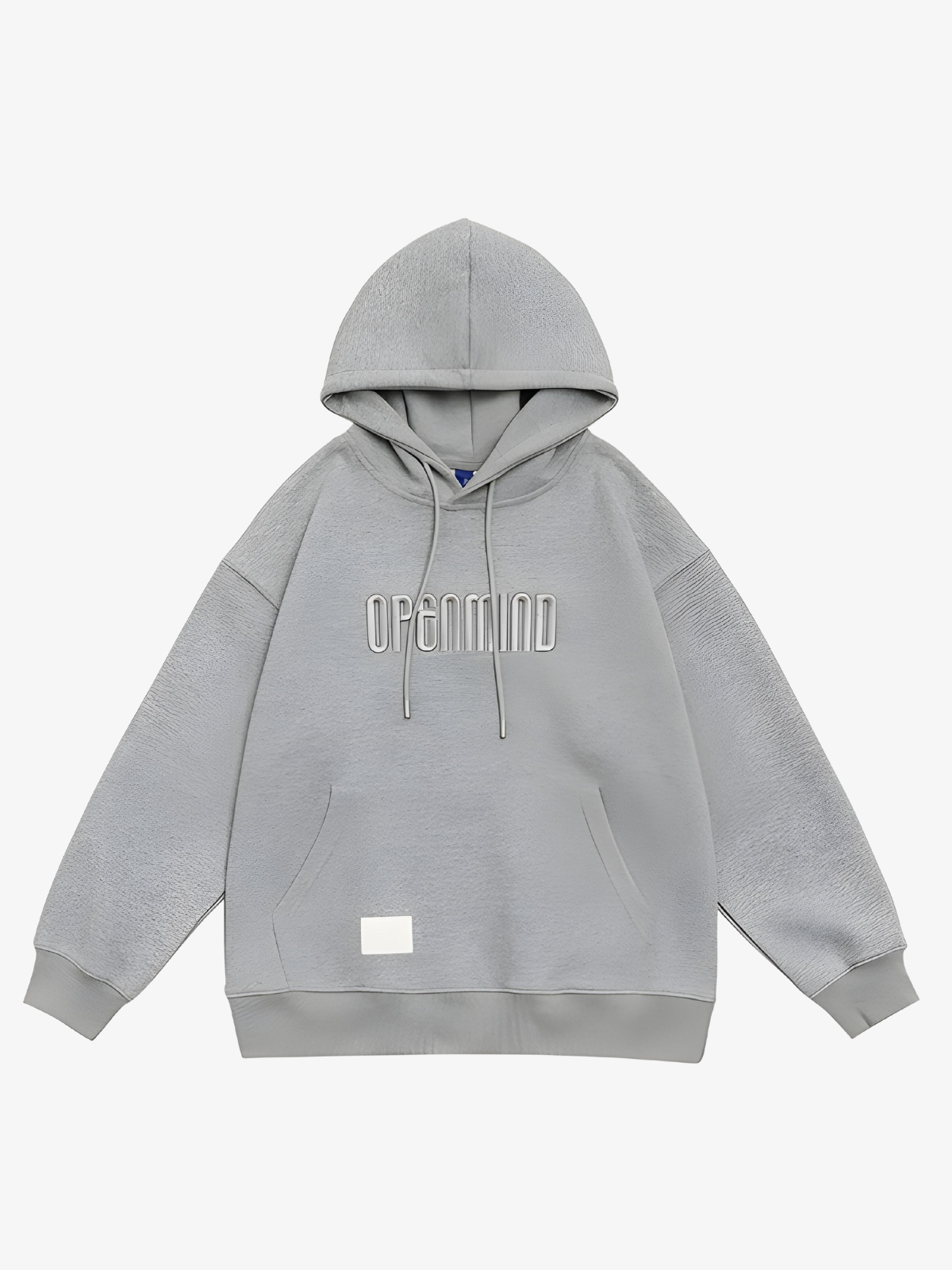KG Embroidered Solid Color Hoodie - KAEDE GARDENS