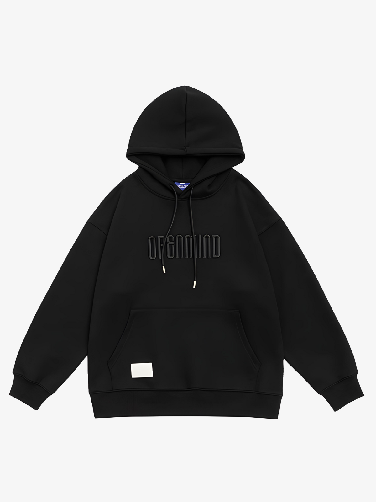 KG Embroidered Solid Color Hoodie - KAEDE GARDENS