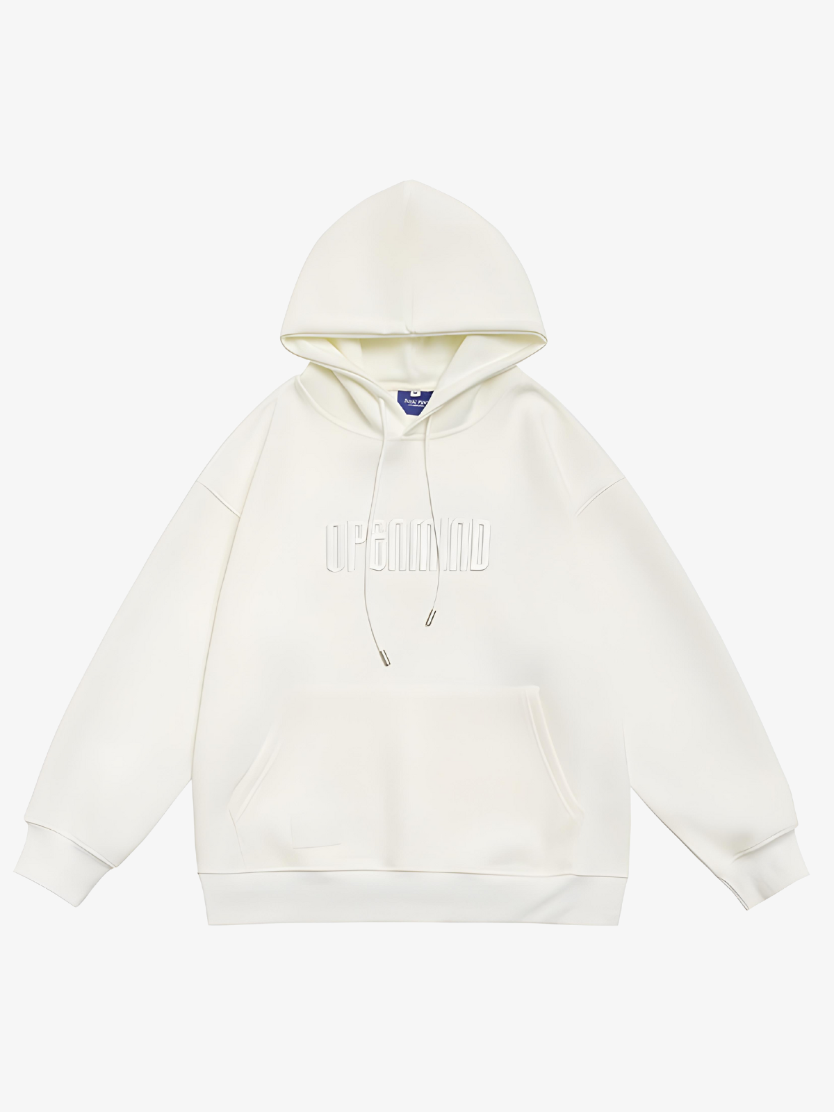 KG Embroidered Solid Color Hoodie - KAEDE GARDENS
