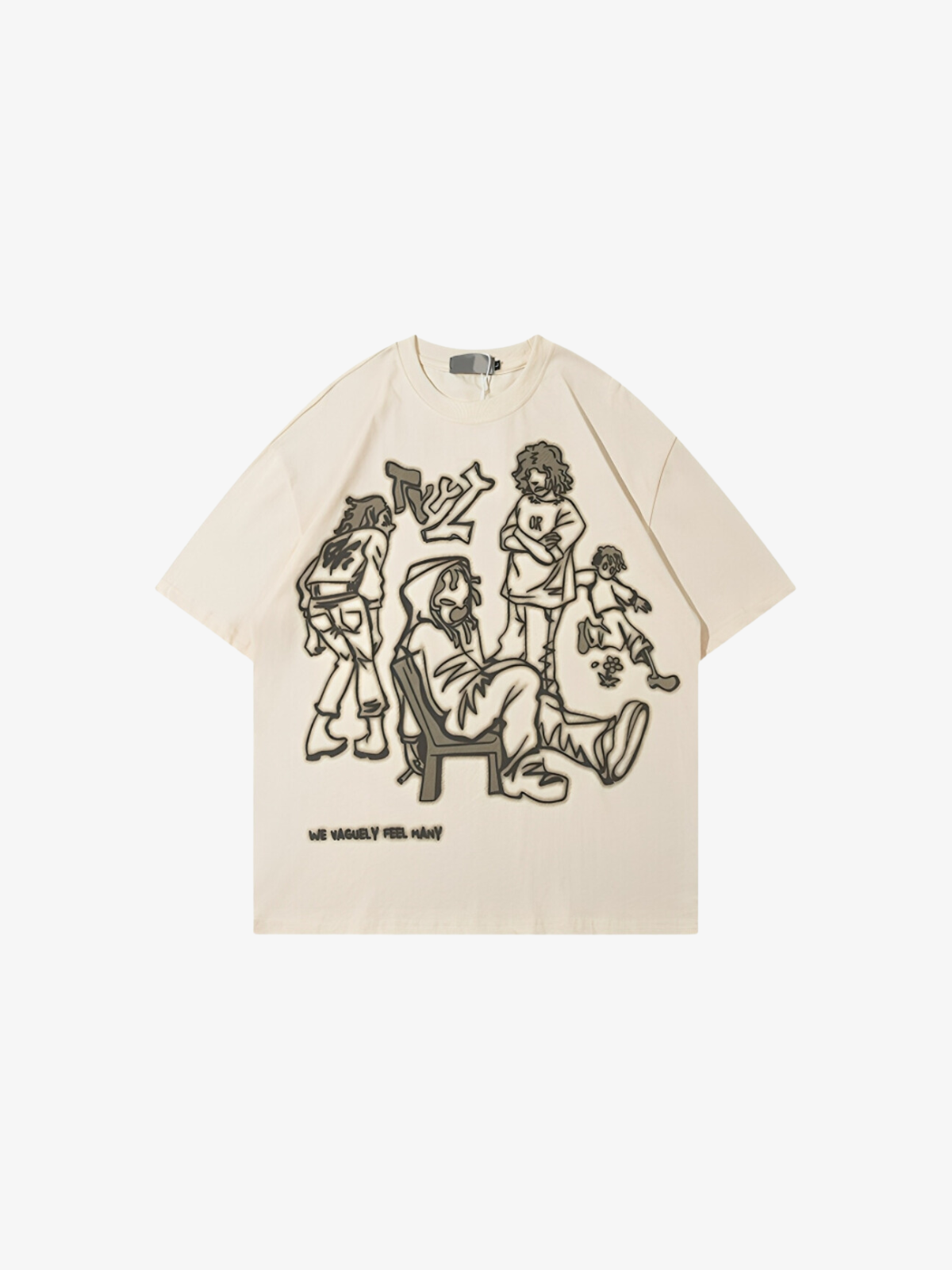 KG Cartoon Graphic T-Shirt - KAEDE GARDENS