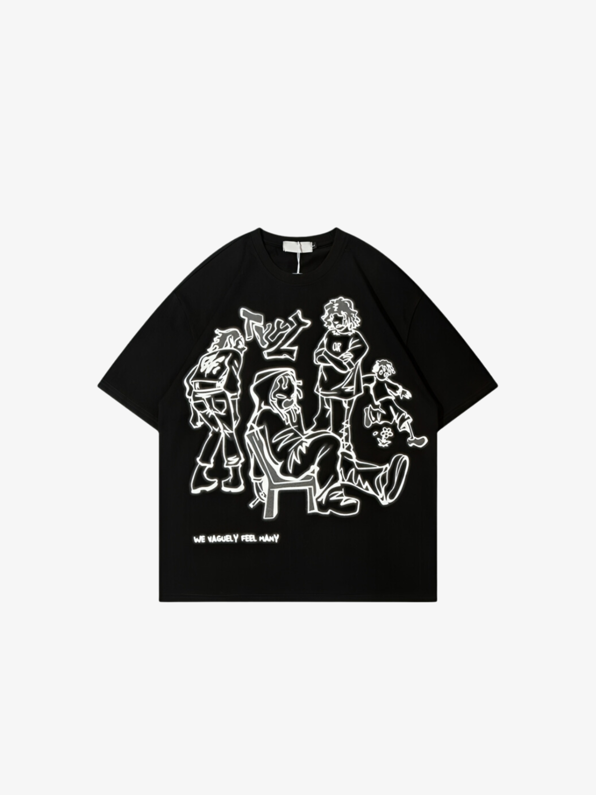 KG Cartoon Graphic T-Shirt - KAEDE GARDENS