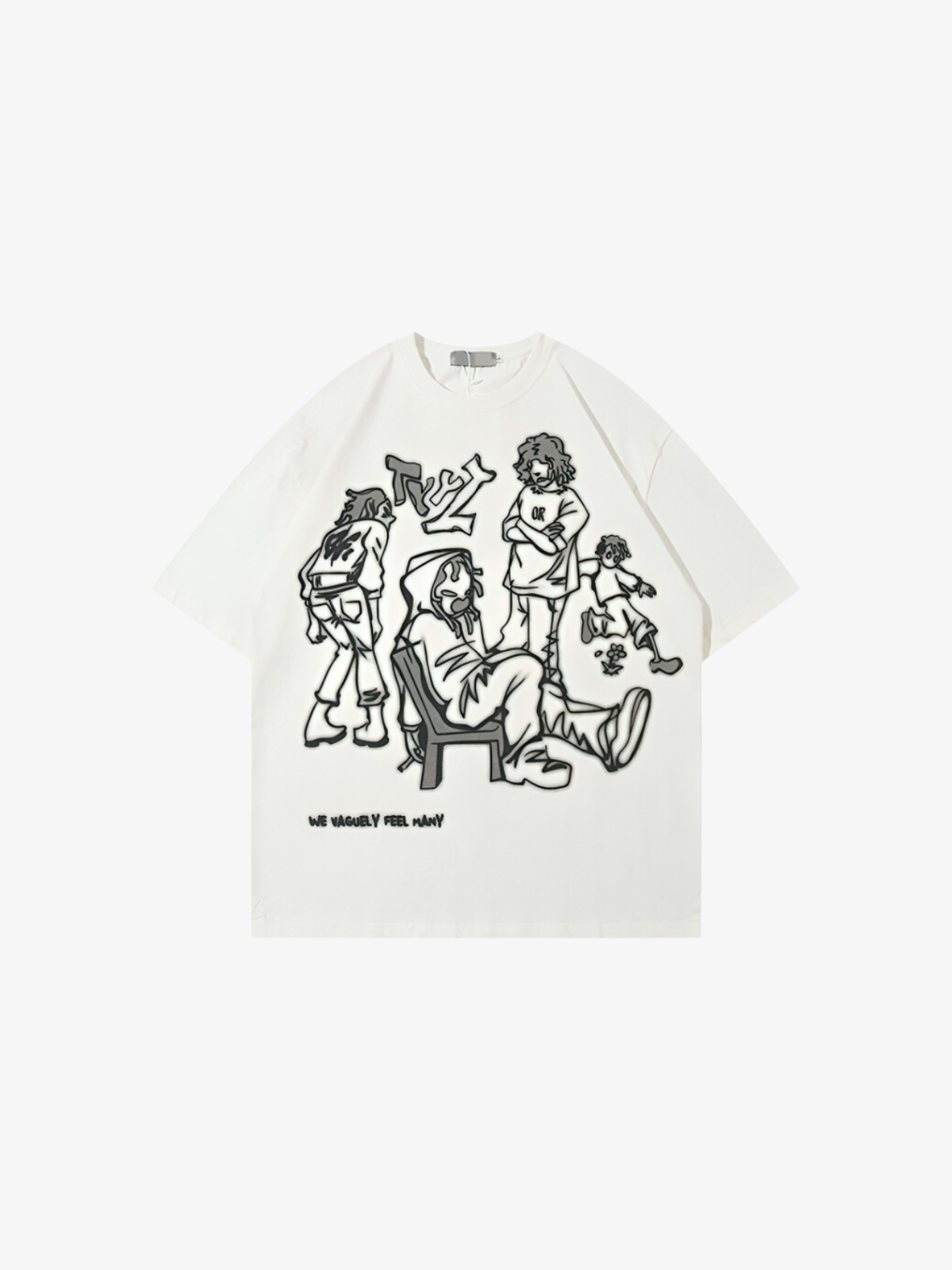 KG Cartoon Graphic T-Shirt - KAEDE GARDENS