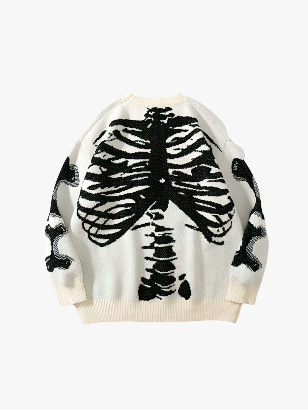 KG Skeleton Patterned Sweater - KAEDE GARDENS