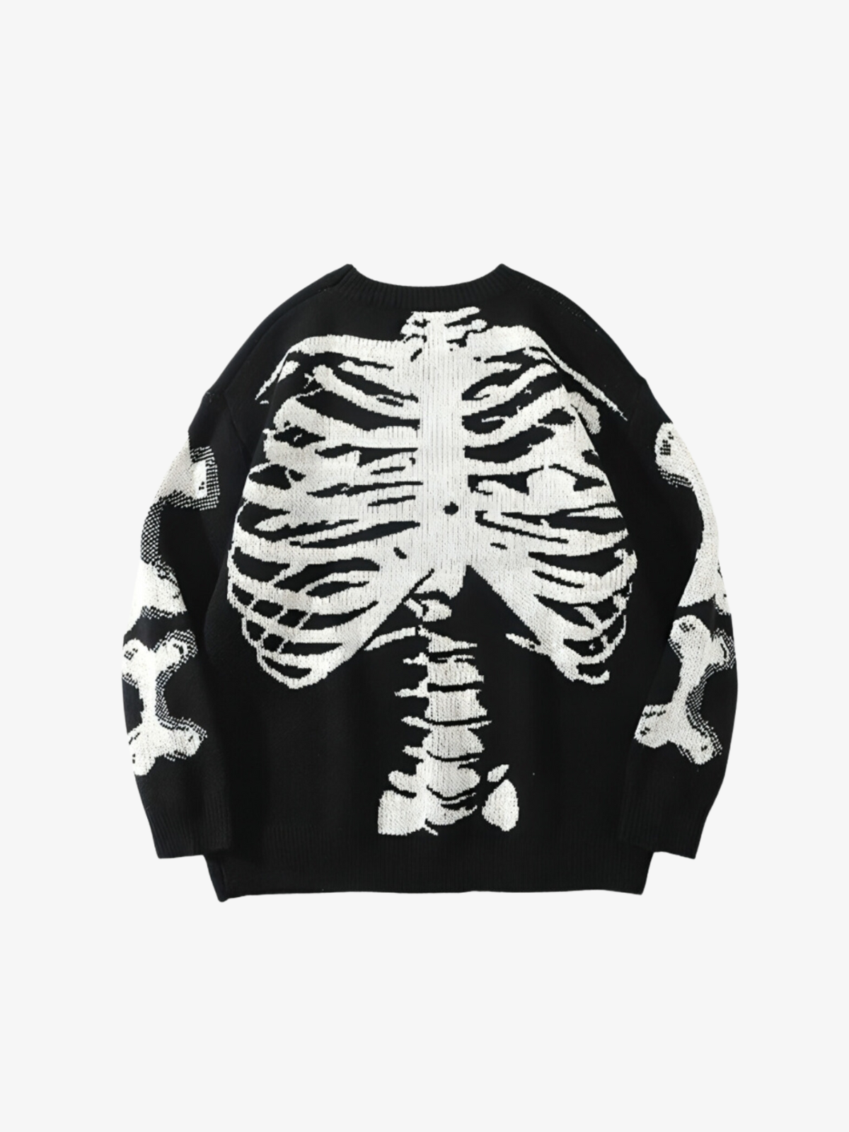 KG Skeleton Patterned Sweater - KAEDE GARDENS