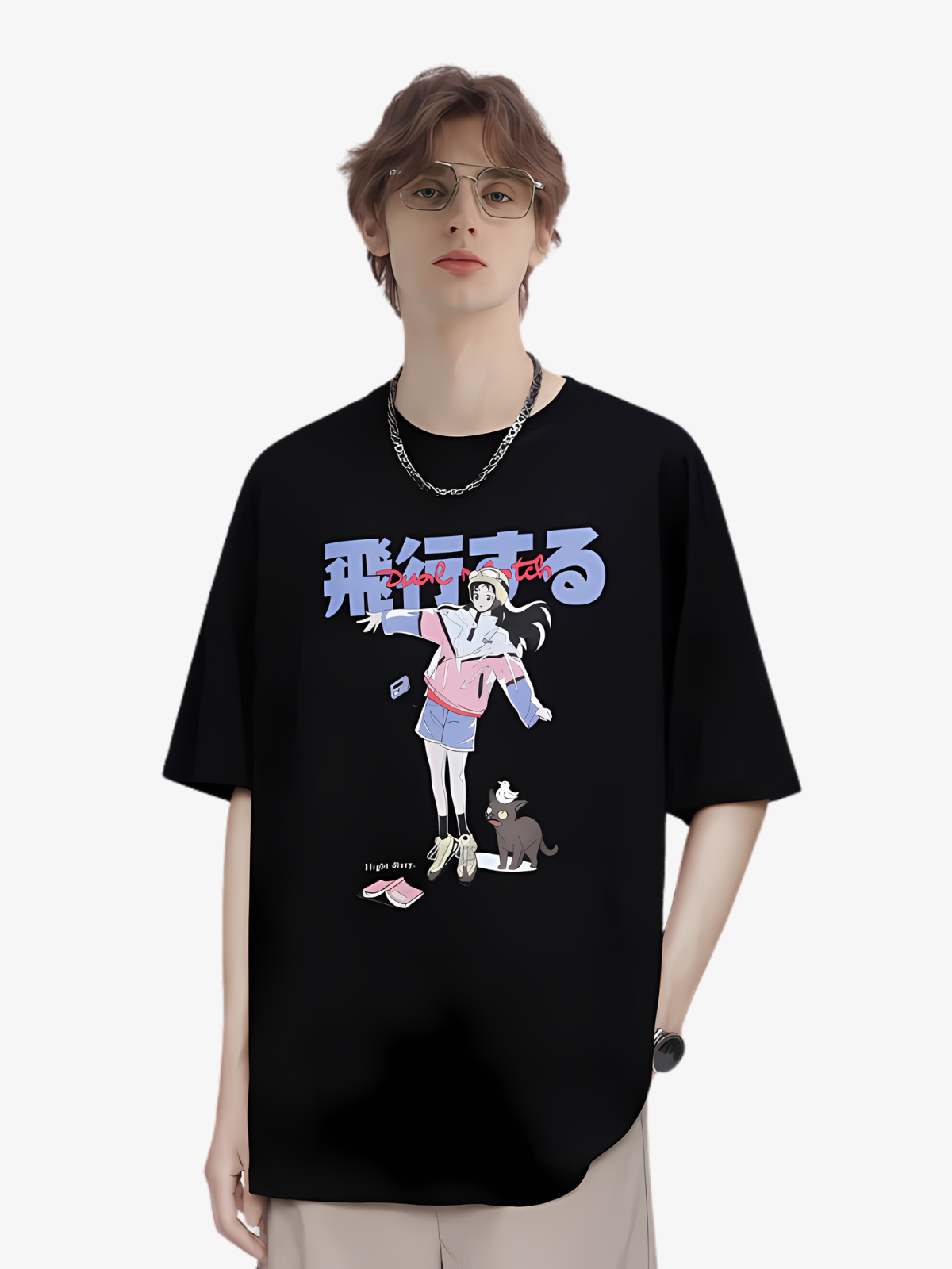 KG Cartoon Character Print T-Shirt