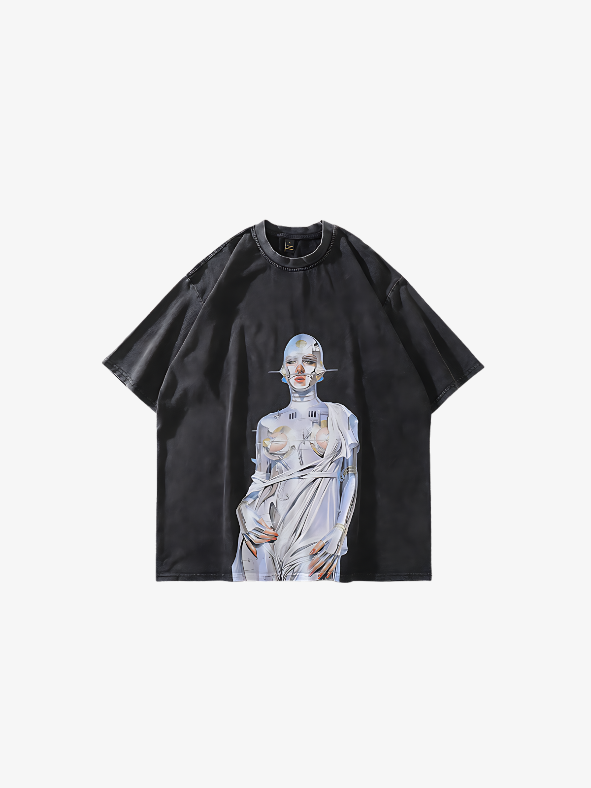 KG Loose Cotton Print T-Shirt - KAEDE GARDENS
