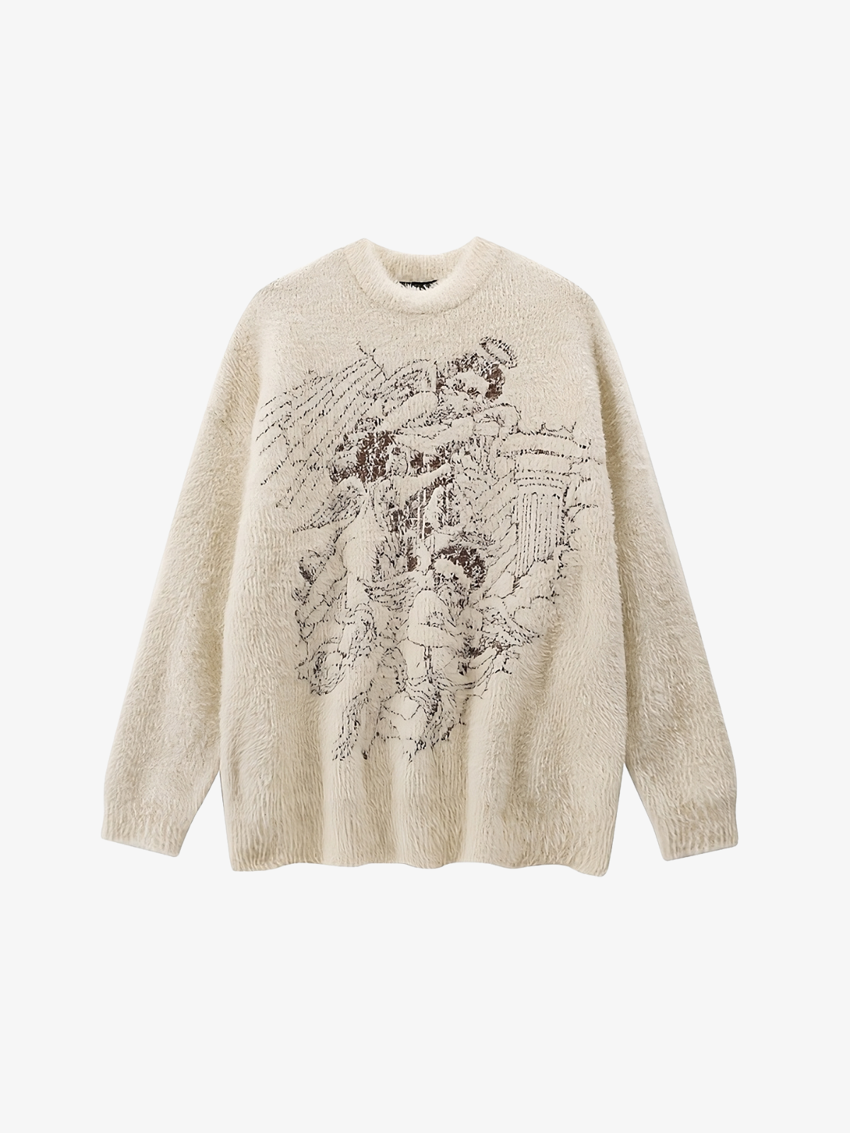 KG Mink Graphic Sweater - KAEDE GARDENS