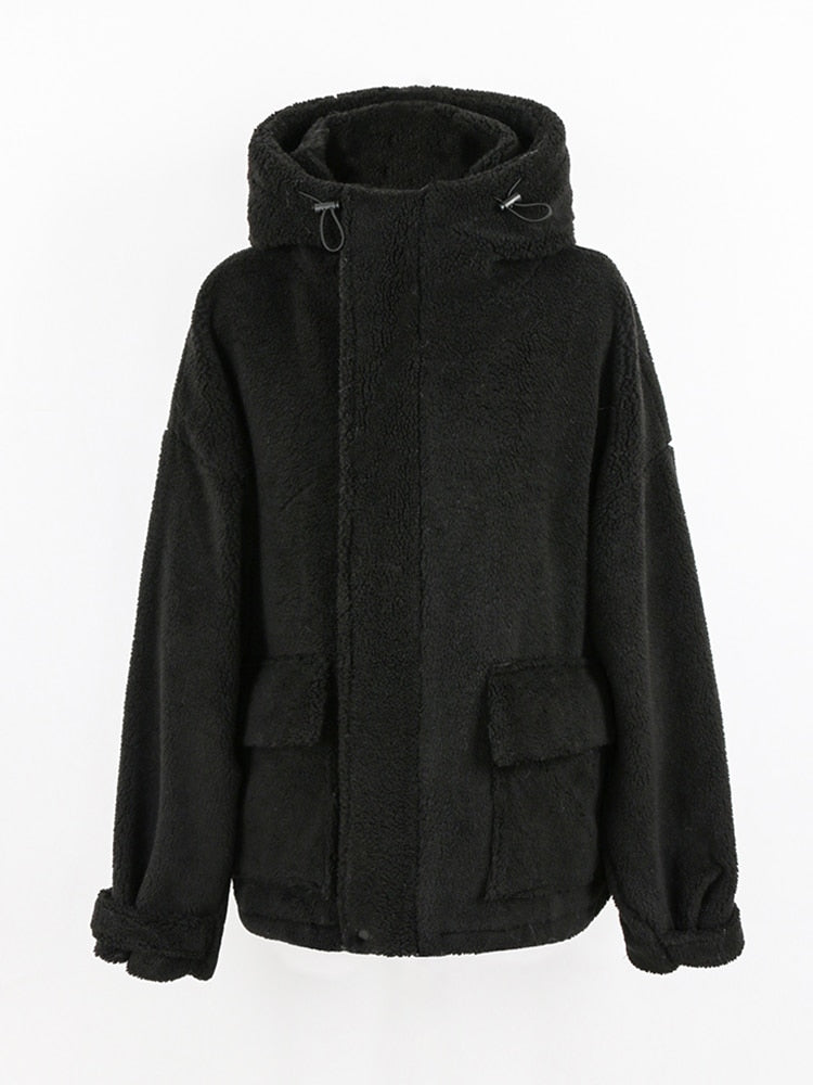 Dark grey hot sale sherpa jacket