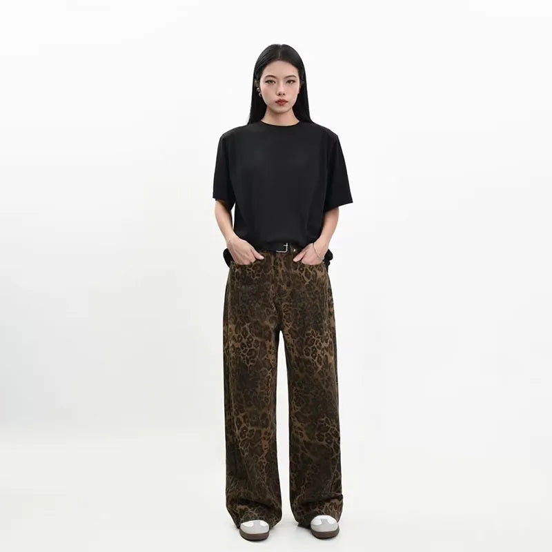 KG Leopard Print Pants - KAEDE GARDENS