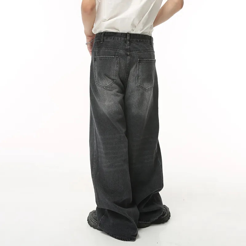 Kaede Gardens Vintage Men's Baggy Denim Trousers - KAEDE GARDENS