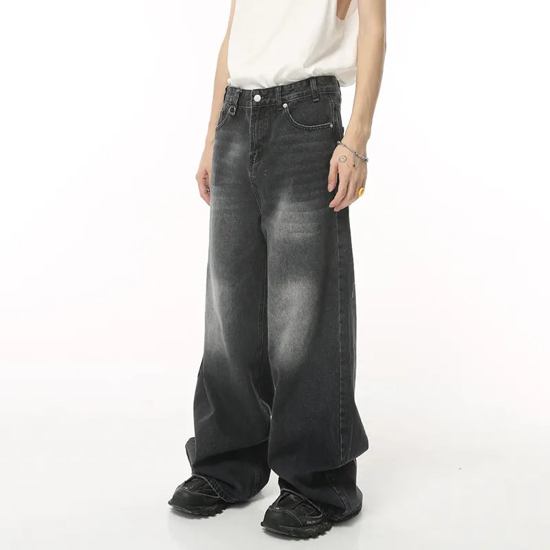 Kaede Gardens Vintage Men's Baggy Denim Trousers - KAEDE GARDENS