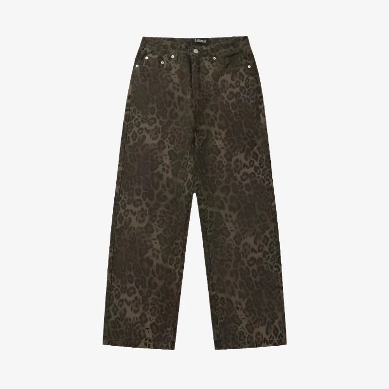 KG Leopard Print Pants - KAEDE GARDENS