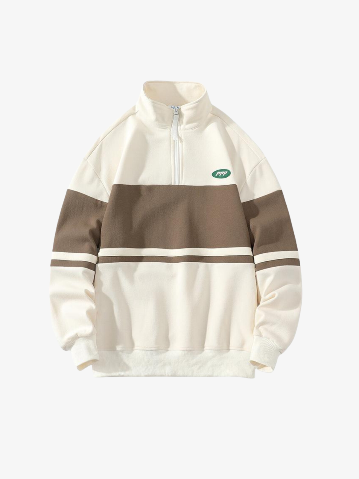 KG Green American Striped Quarterzip