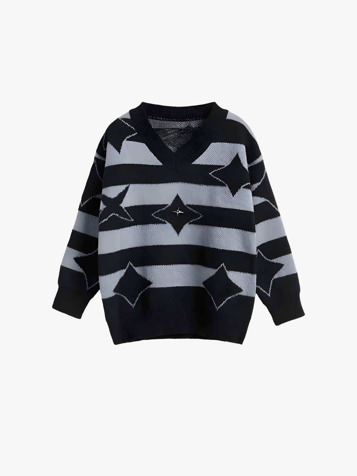 KG Diamond Striped Sweater