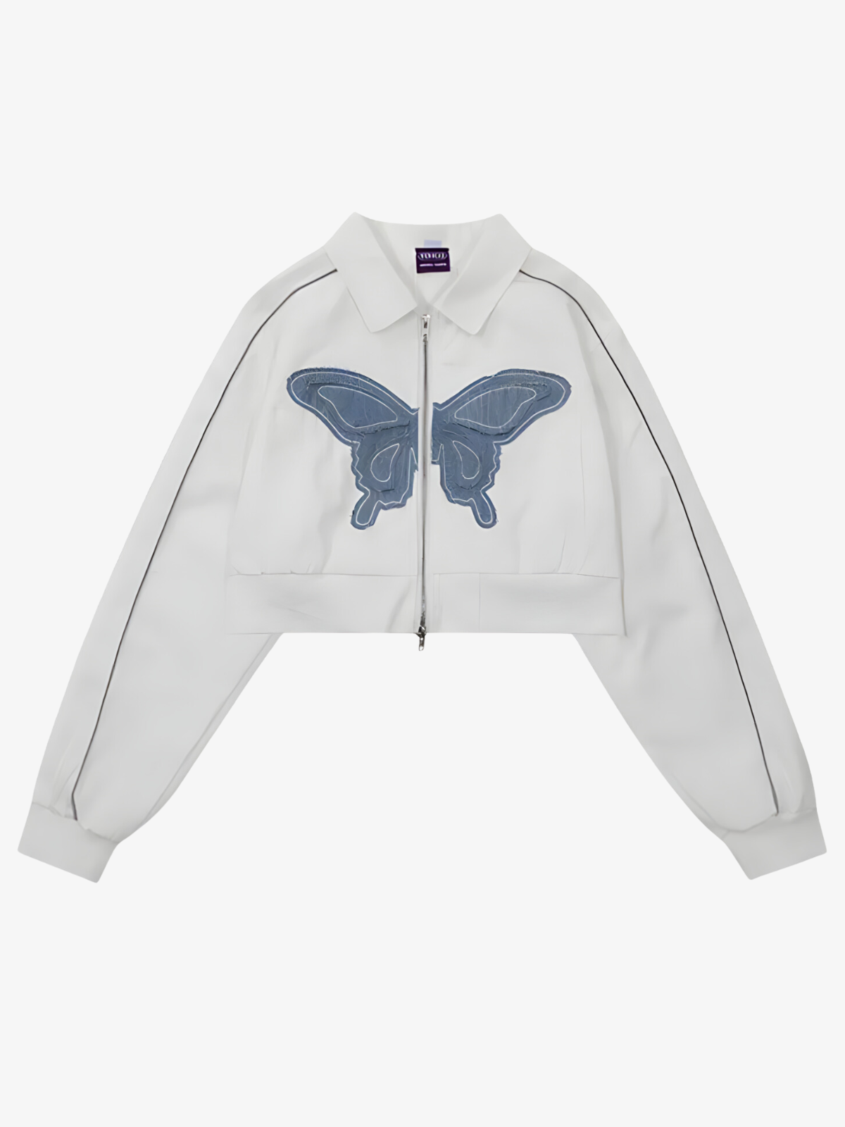 KG Embroidered Butterfly Zip Up Jacket