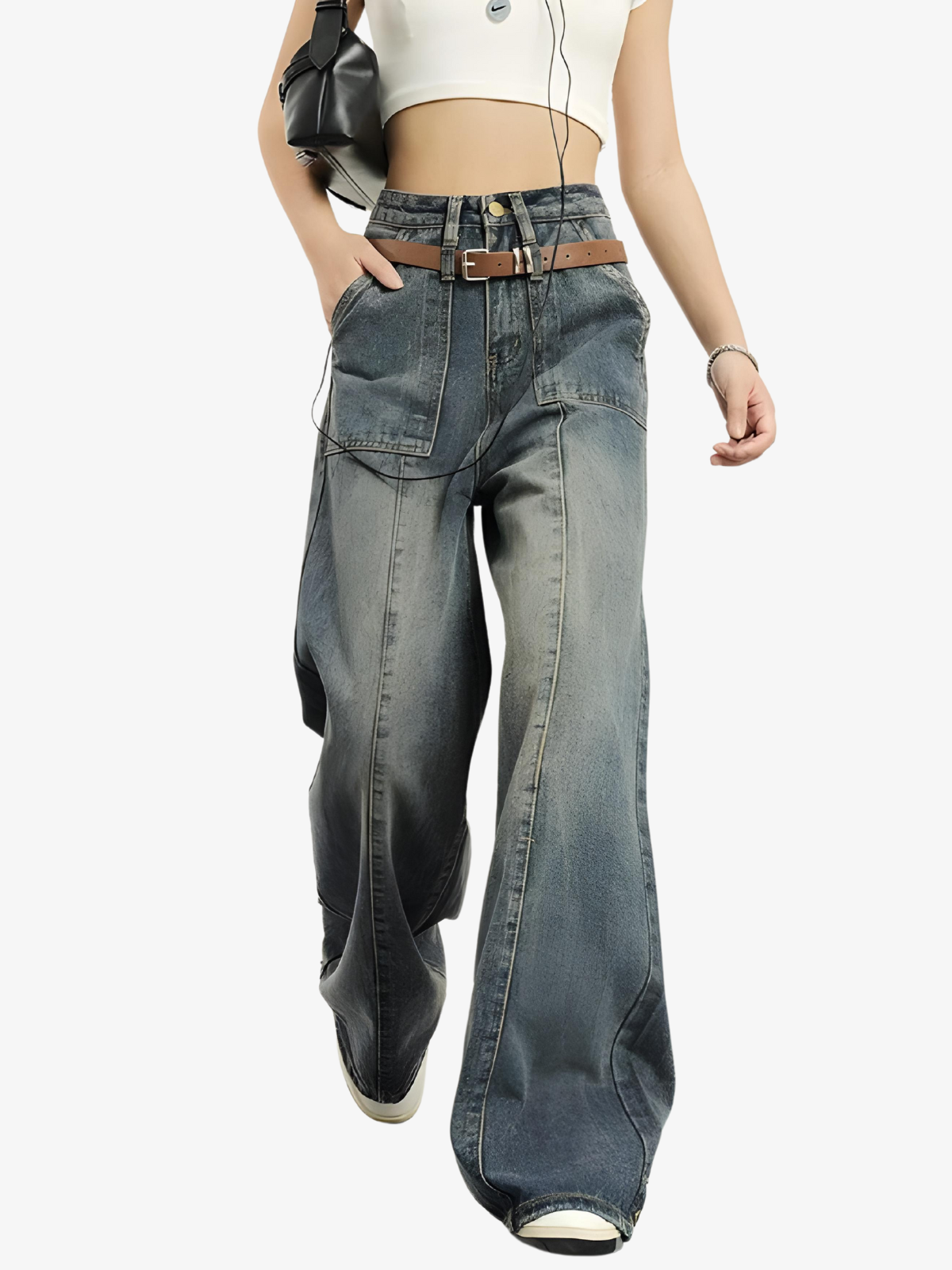 KG Thin Gradient Baggy Jeans