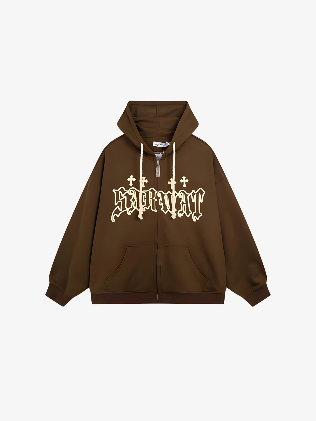 KG Foam-Lettered Zip Up Hoodie