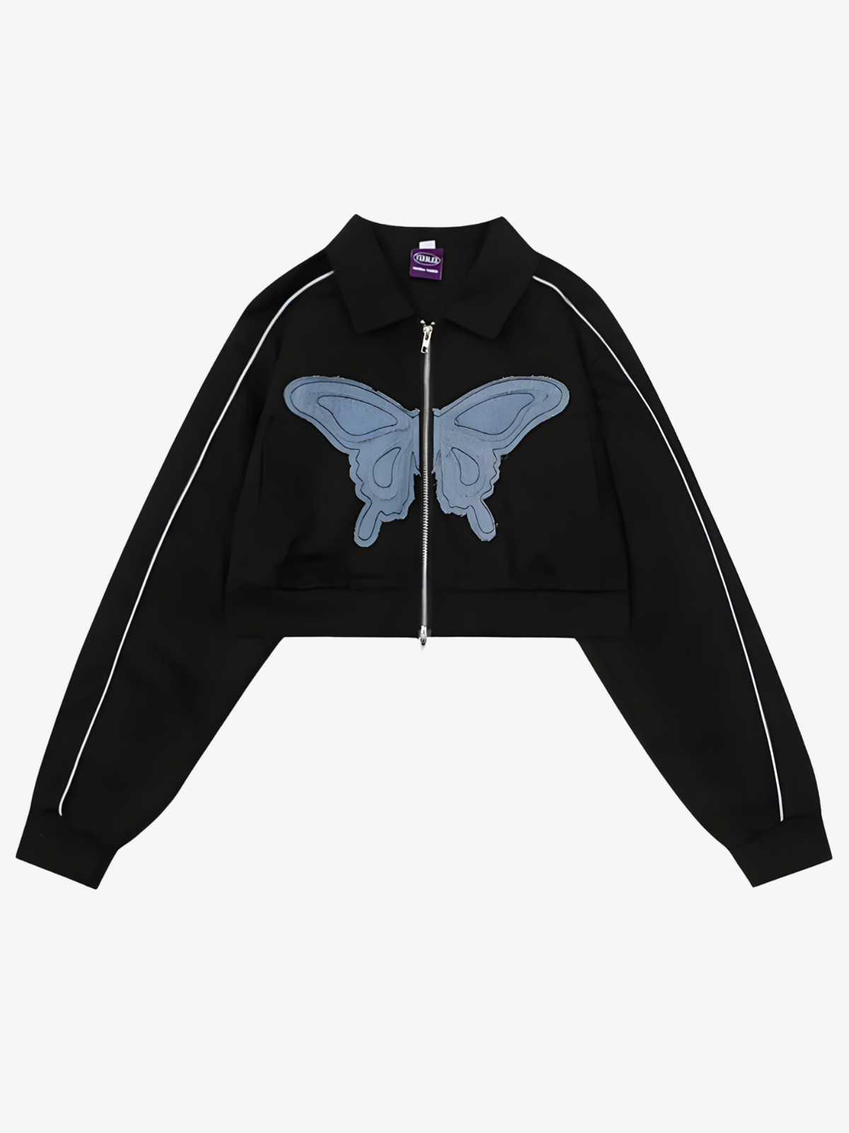 KG Embroidered Butterfly Zip Up Jacket