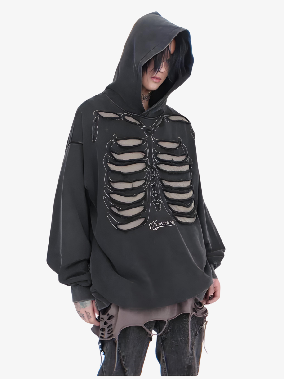 KG Cut Out Skeleton Hoodie