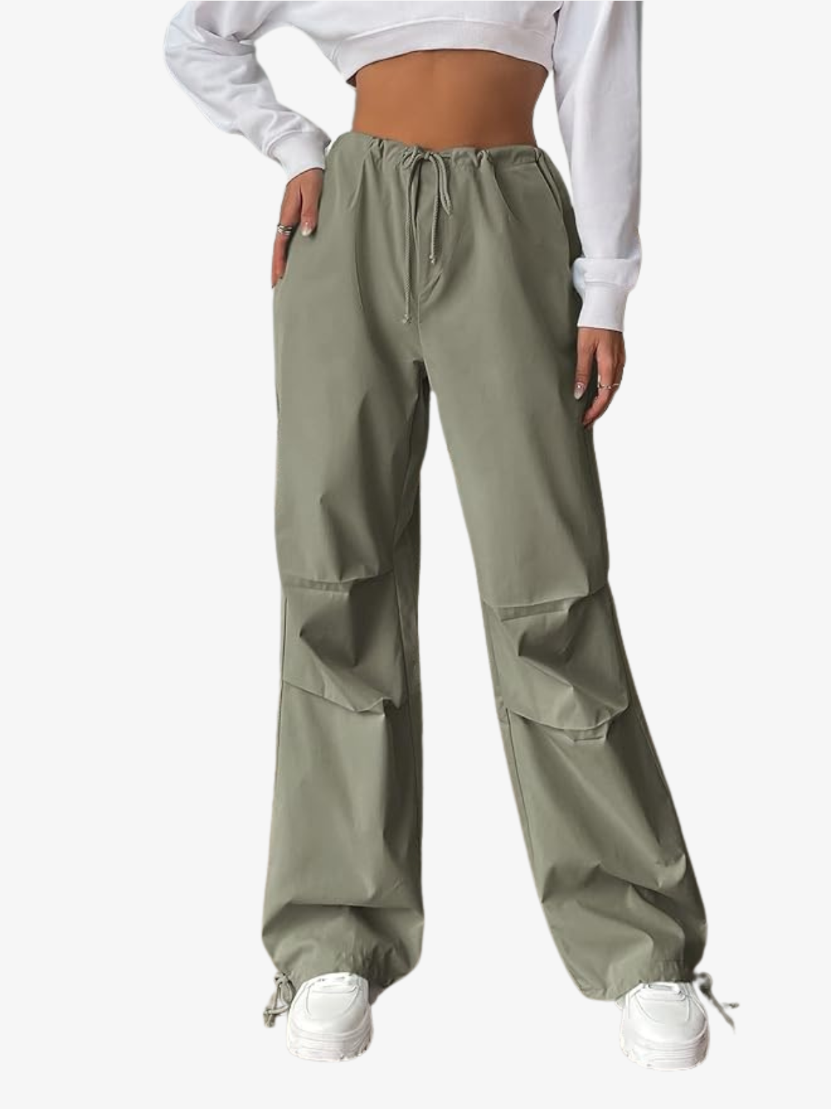 KG Classic Wide-Leg Parachute Pants