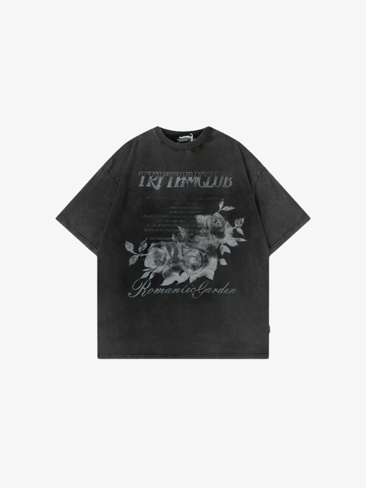 KG Distressed Rose Print T-Shirt