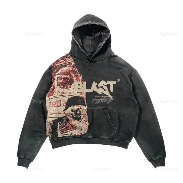 KG Faded Graphic Hoodie